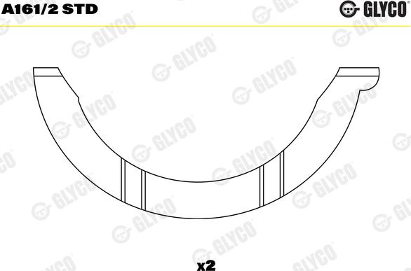 Glyco A161/2 STD - Disco distanciador, cigüeñal parts5.com