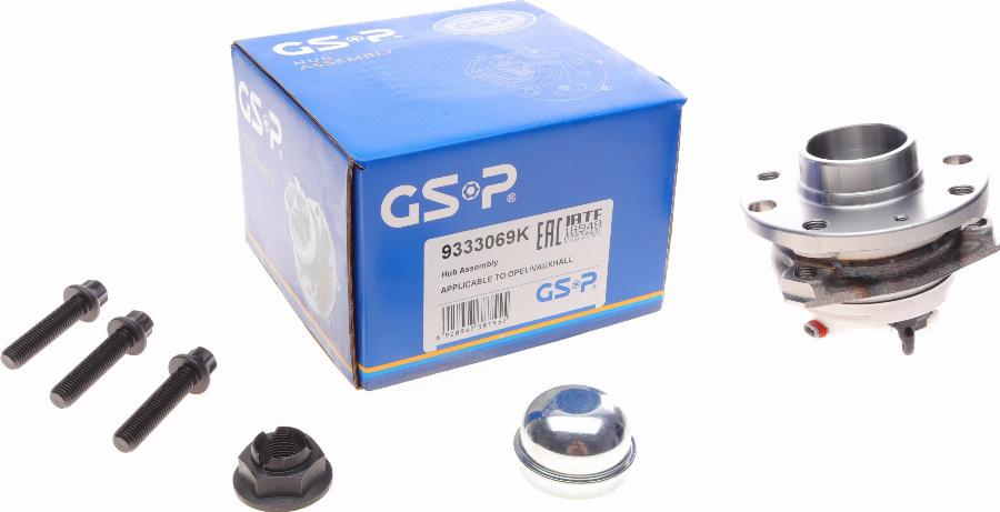 GSP 9333069K - Juego de cojinete de rueda parts5.com