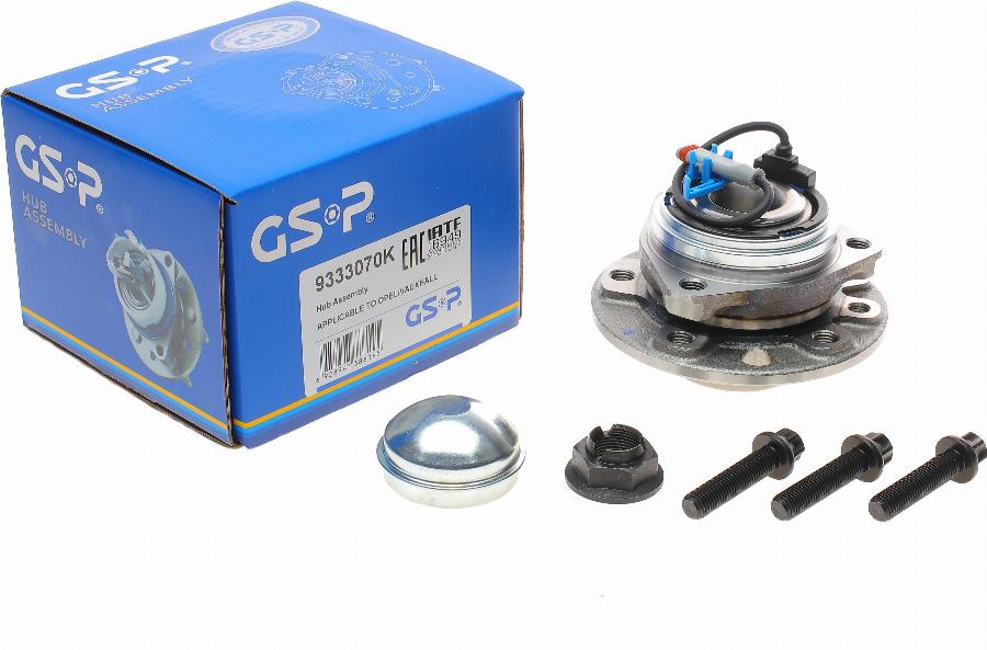 GSP 9333070K - Juego de cojinete de rueda parts5.com