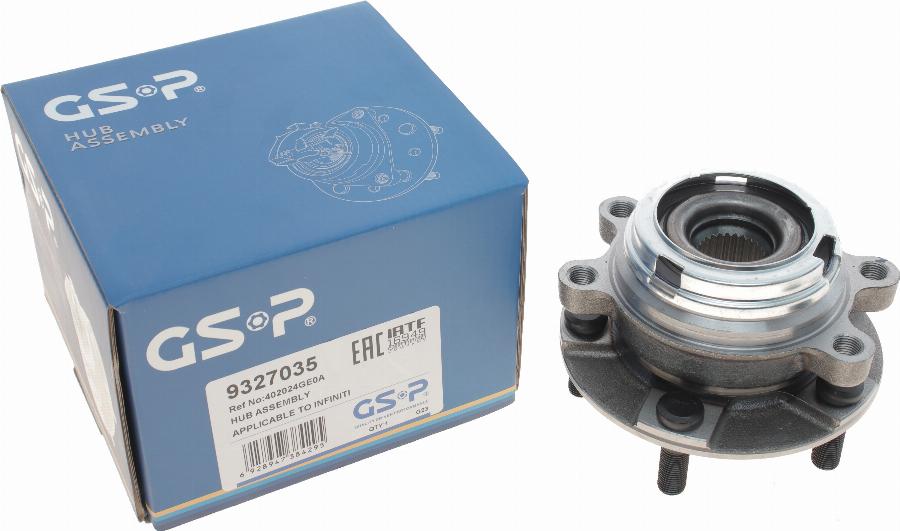 GSP 9327035 - Wheel hub, bearing Kit parts5.com