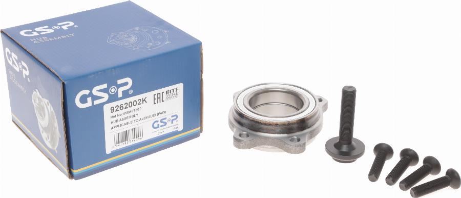 GSP 9262002K - Wheel hub, bearing Kit parts5.com