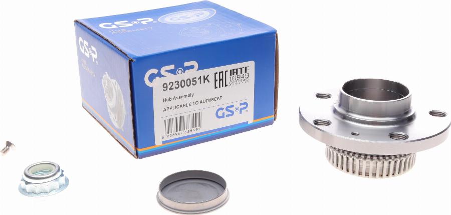 GSP 9230051K - Комплект подшипника ступицы колеса parts5.com