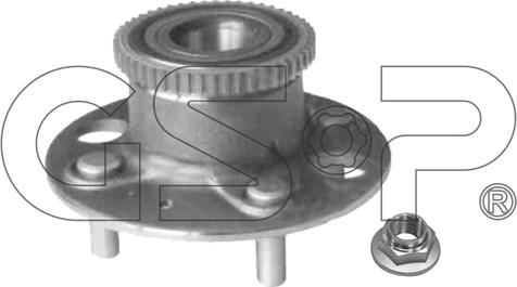 GSP 9230065K - Σετ ρουλεμάν τροχών parts5.com