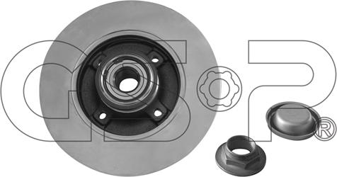 GSP 9230145K - Zavorni kolut parts5.com