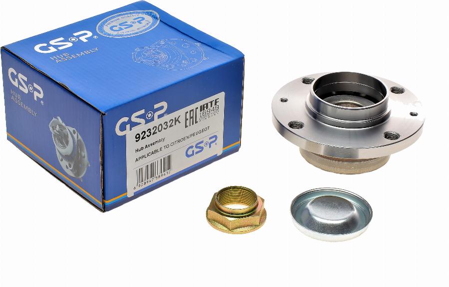 GSP 9232032K - Wheel hub, bearing Kit parts5.com