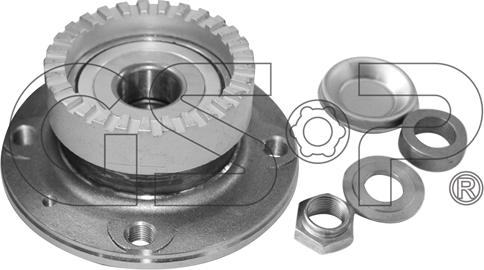 GSP 9225012K - Σετ ρουλεμάν τροχών parts5.com