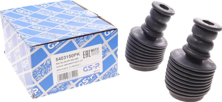 GSP 5403150PK - Ударен тампон, окачване (ресьори) parts5.com