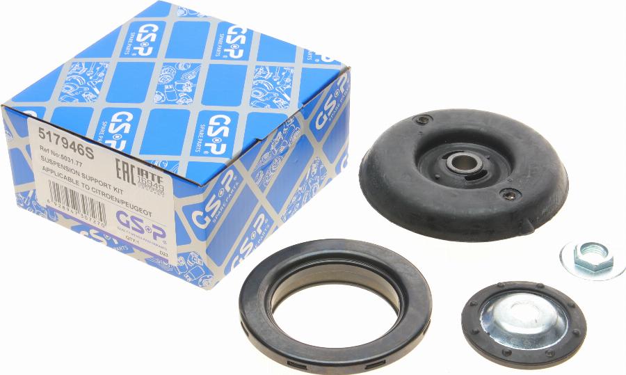 GSP 517946S - Опора стойки амортизатора, подушка parts5.com