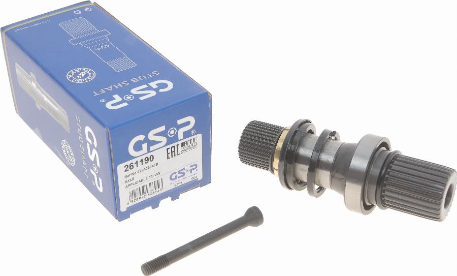 GSP 261190 - Arbore, diferential parts5.com