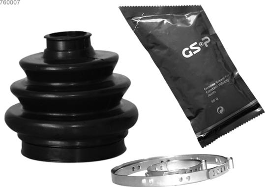 GSP 760007 - Gumiharang, hajtótengely parts5.com