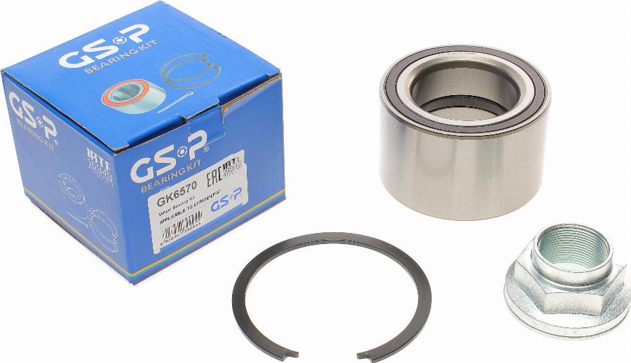 GSP GK6570 - Komplet kolesnega lezaja parts5.com