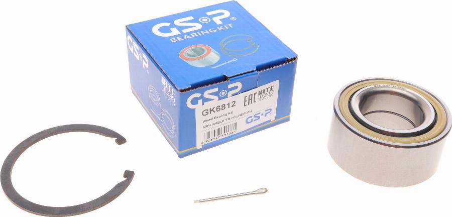 GSP GK6812 - Σετ ρουλεμάν τροχών parts5.com