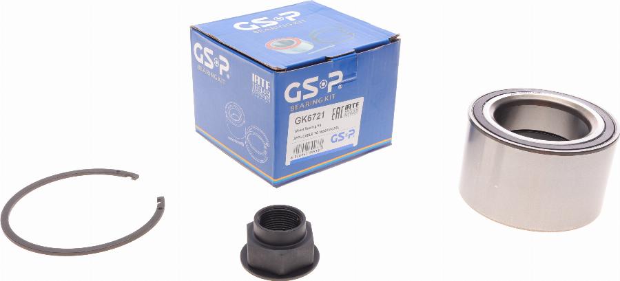 GSP GK6721 - Комплект подшипника ступицы колеса parts5.com