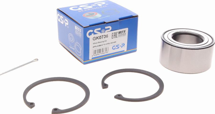 GSP GK0736 - Tekerlek yatağı seti parts5.com