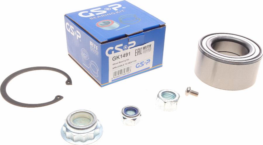 GSP GK1491 - Wheel hub, bearing Kit parts5.com