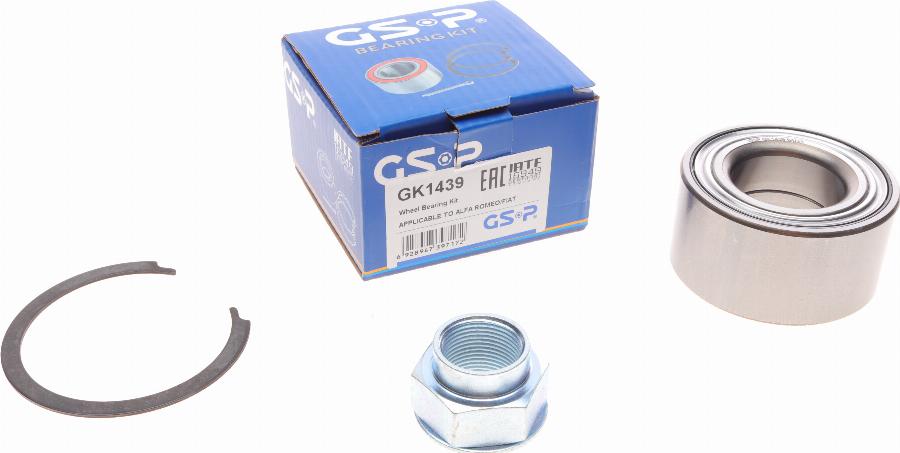 GSP GK1439 - Σετ ρουλεμάν τροχών parts5.com