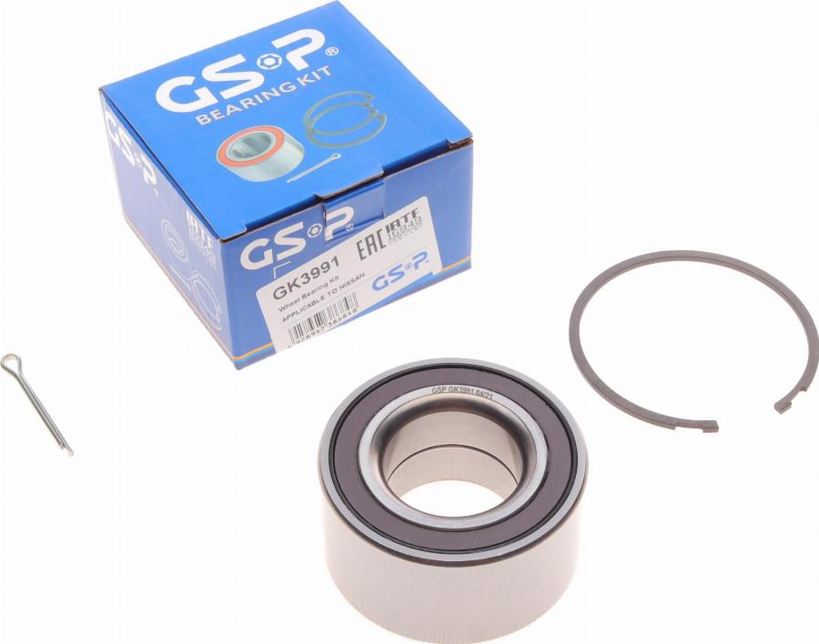 GSP GK3991 - Lożisko kolesa - opravná sada parts5.com