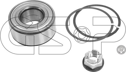 GSP GK3495 - Kerékcsapágy készlet parts5.com