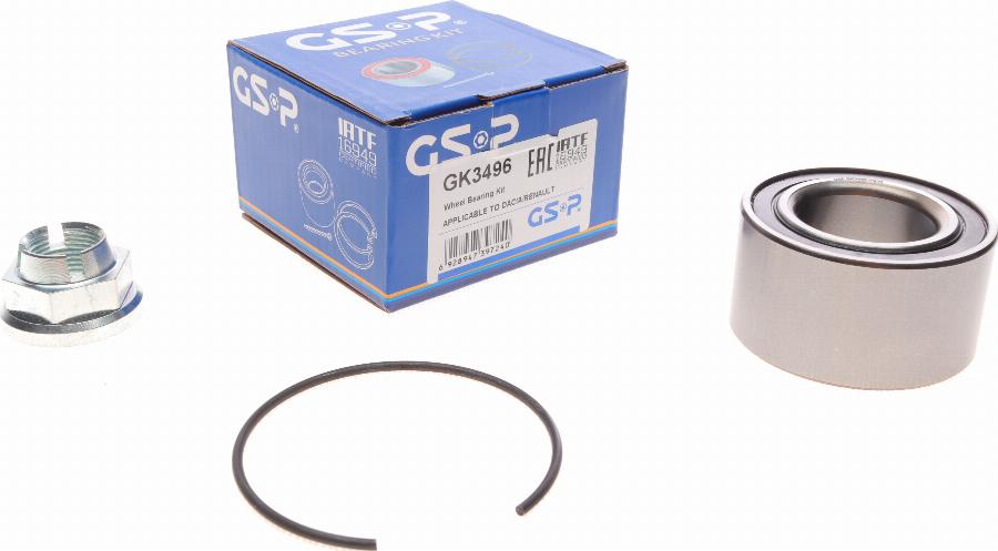 GSP GK3496 - Σετ ρουλεμάν τροχών parts5.com