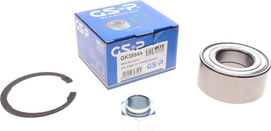 GSP GK3554A - Zestaw łożysk koła parts5.com