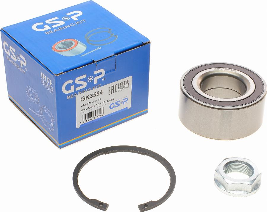 GSP GK3584 - Kerékcsapágy készlet parts5.com