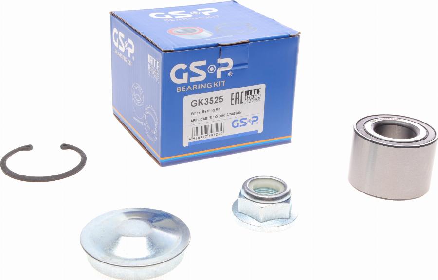 GSP GK3525 - Комплект подшипника ступицы колеса parts5.com