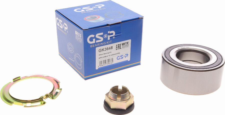 GSP GK3648 - Komplet ležaja kotača parts5.com