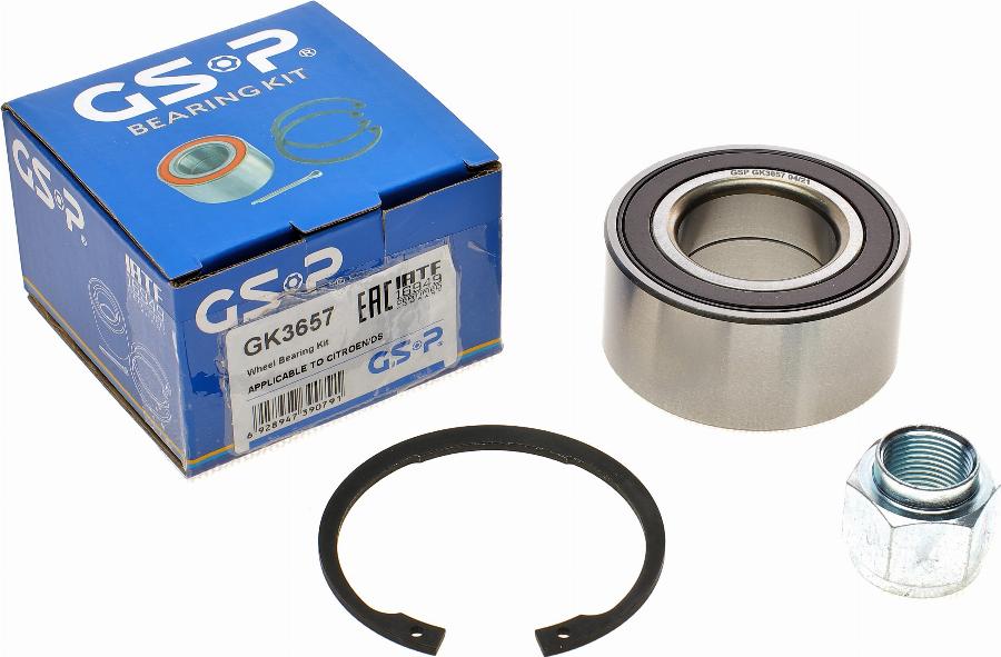 GSP GK3657 - Komplet kolesnega lezaja parts5.com