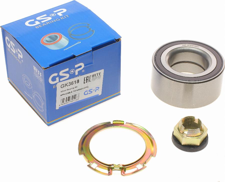 GSP GK3618 - Komplet ležaja kotača parts5.com