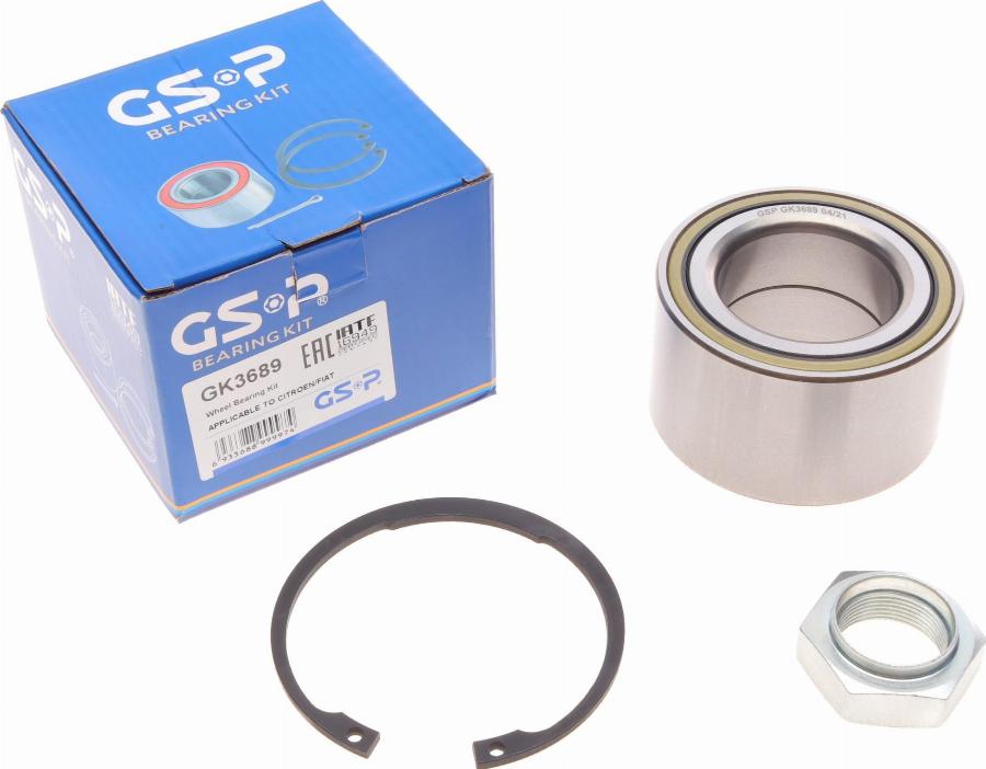 GSP GK3689 - Wheel hub, bearing Kit parts5.com