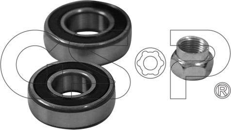 GSP GK3717 - Комплект подшипника ступицы колеса parts5.com