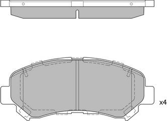 BOSCH 0 986 494 885 - Set placute frana,frana disc parts5.com