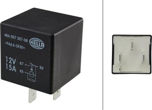 HELLA 4RA 007 507-081 - Relay, main current parts5.com