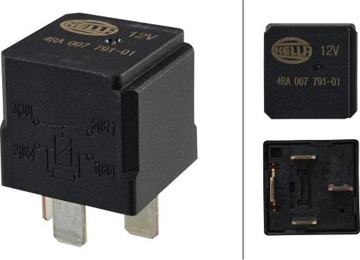 HELLA 4RA 007 791-011 - Relay, main current parts5.com