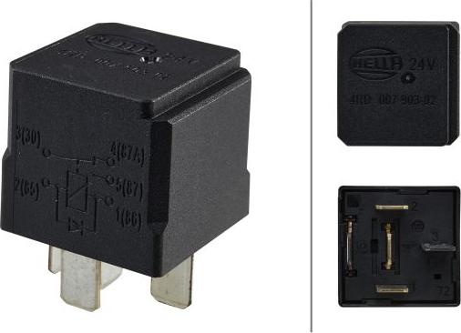 HELLA 4RD 007 903-021 - Relay, main current parts5.com