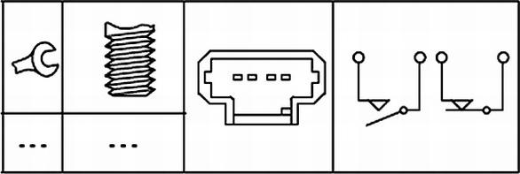 HELLA 6DD 008 622-811 - Ключ за спирачните светлини parts5.com