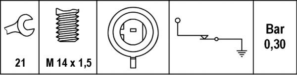 HELLA 6ZL 003 259-601 - Senzor,presiune ulei parts5.com