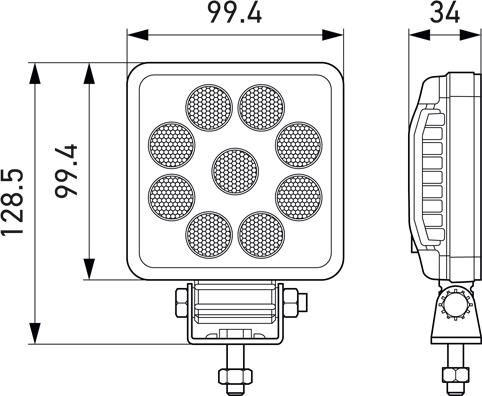 HELLA 1GA 357 114-002 - Lumina de lucru parts5.com