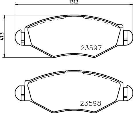 HELLA 8DB 355 009-411 - Jarrupala, levyjarru parts5.com