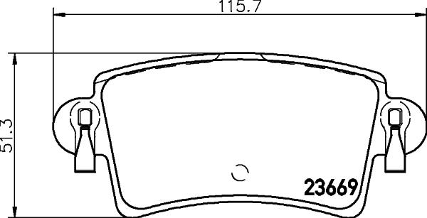 HELLA 8DB 355 009-421 - Set placute frana,frana disc parts5.com