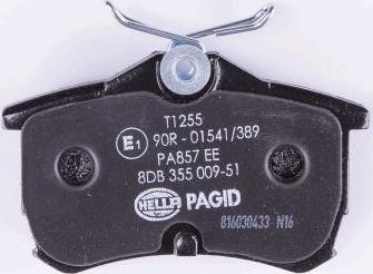 HELLA 8DB 355 009-511 - Brake Pad Set, disc brake parts5.com