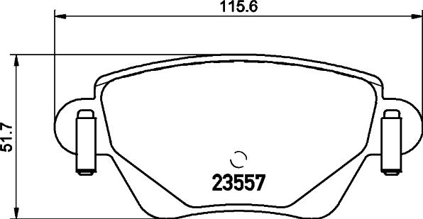 HELLA 8DB 355 009-081 - Komplet zavornih oblog, ploscne (kolutne) zavore parts5.com