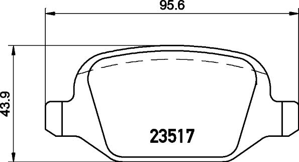 HELLA 8DB 355 009-361 - Set placute frana,frana disc parts5.com