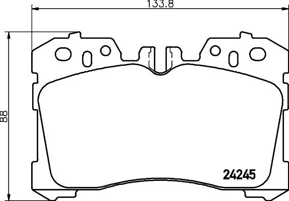 HELLA 8DB 355 006-661 - Set placute frana,frana disc parts5.com