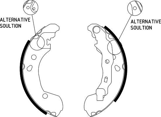 HELLA 8DB 355 002-801 - Zestaw szczęk hamulcowych parts5.com