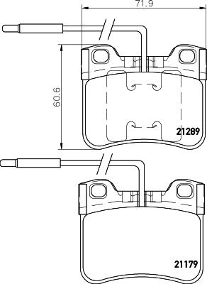 HELLA 8DB 355 007-811 - Set placute frana,frana disc parts5.com