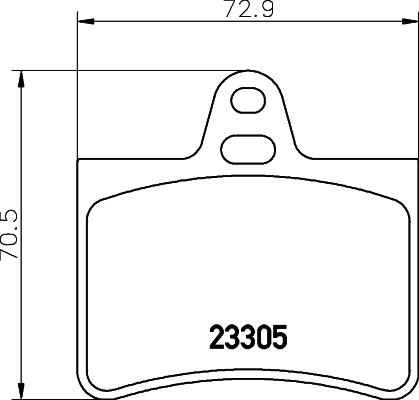 HELLA 8DB 355 019-441 - Set placute frana,frana disc parts5.com