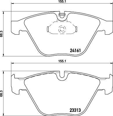 HELLA 8DB 355 015-601 - Set placute frana,frana disc parts5.com