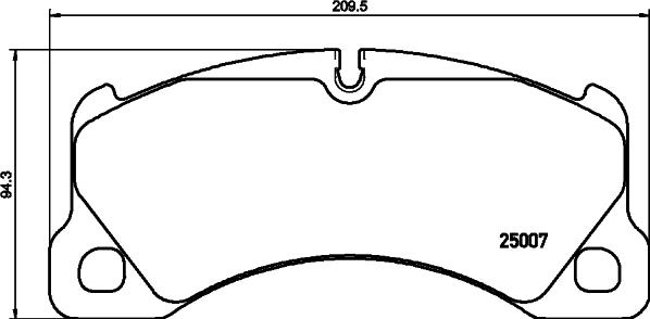 HELLA 8DB 355 015-801 - Set placute frana,frana disc parts5.com