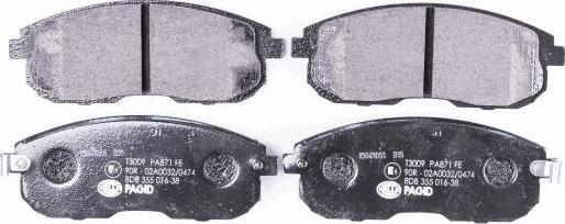 HELLA 8DB 355 016-381 - Brake Pad Set, disc brake parts5.com